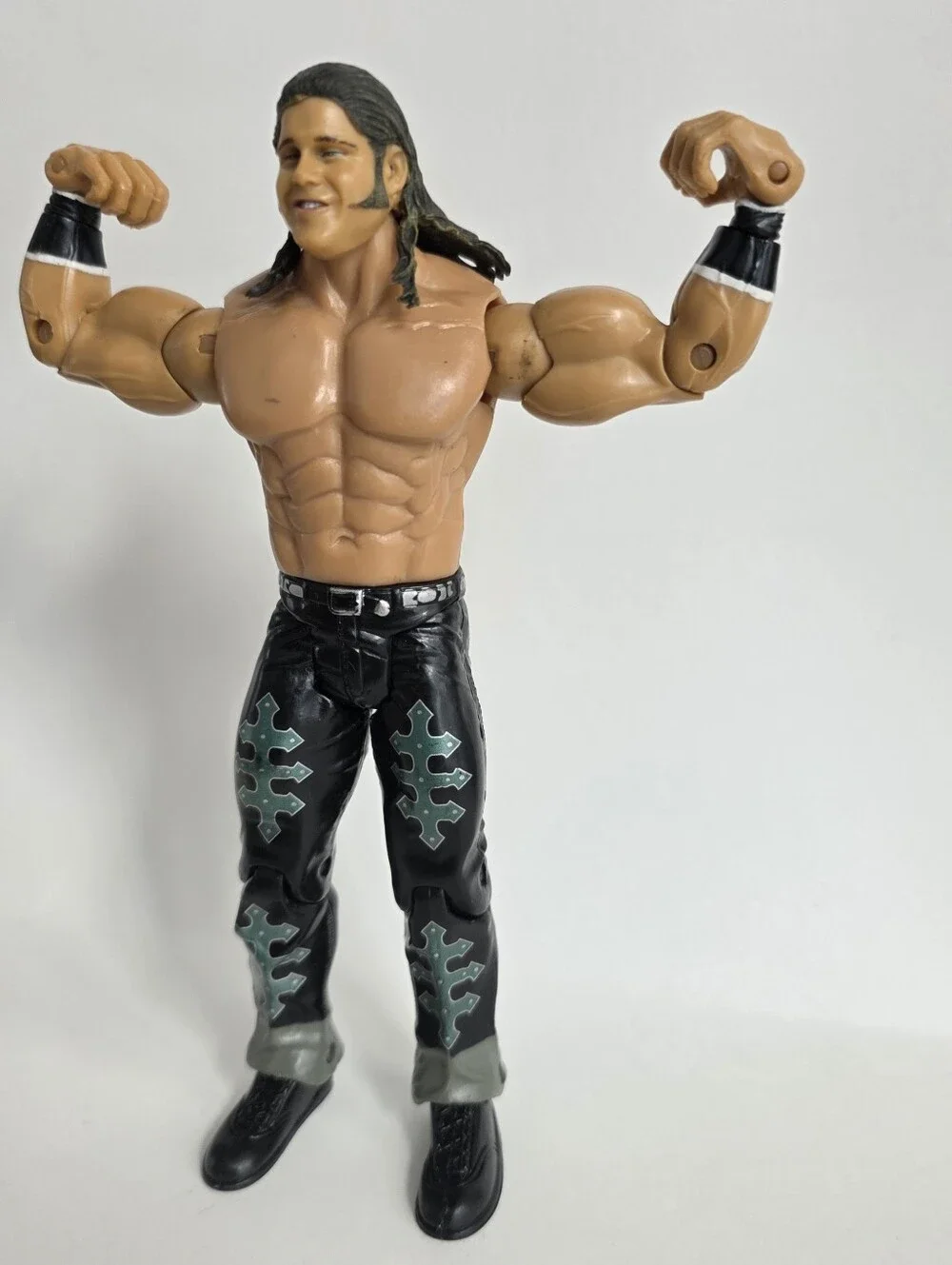 Vintage WWF WWE 2003 Jakks Pacific John Morrison Wrestling Toy Action Figure
